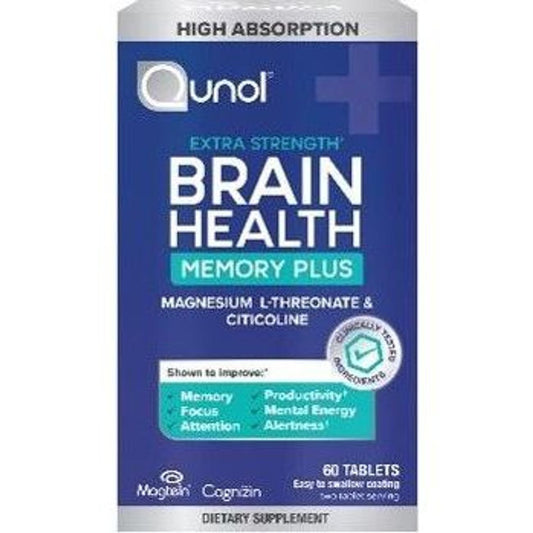 Qunol Brain Health Memory Plus Tablets