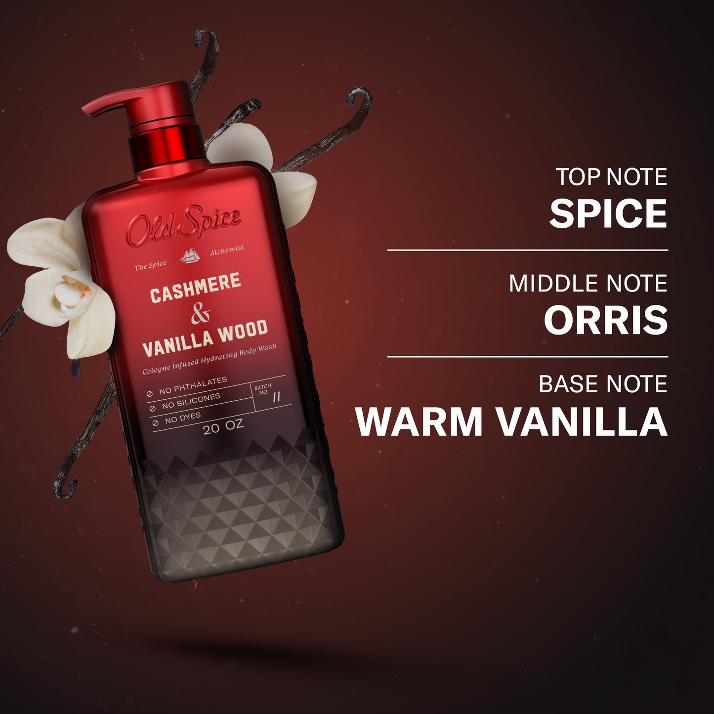 Old Spice Cologne Infused Body Wash - Cashmere & Vanilla Wood