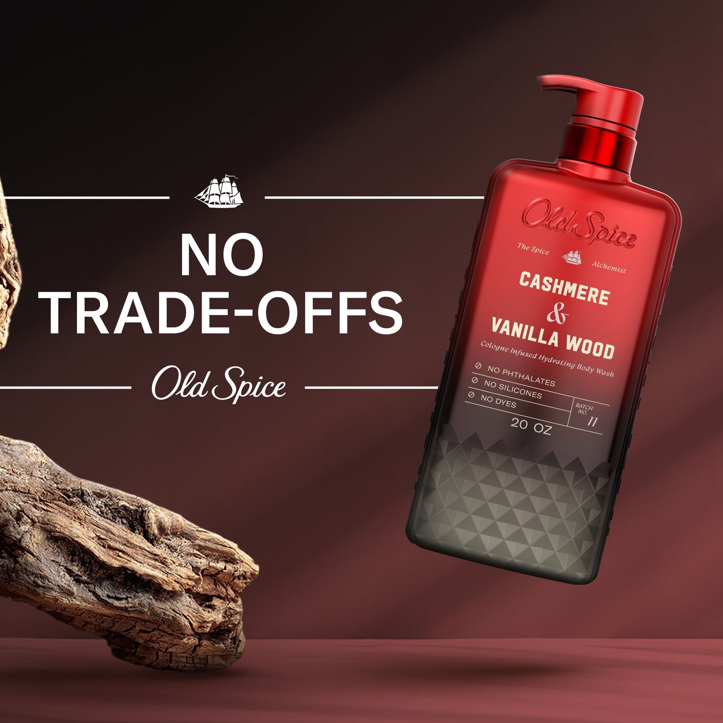 Old Spice Cologne Infused Body Wash - Cashmere & Vanilla Wood