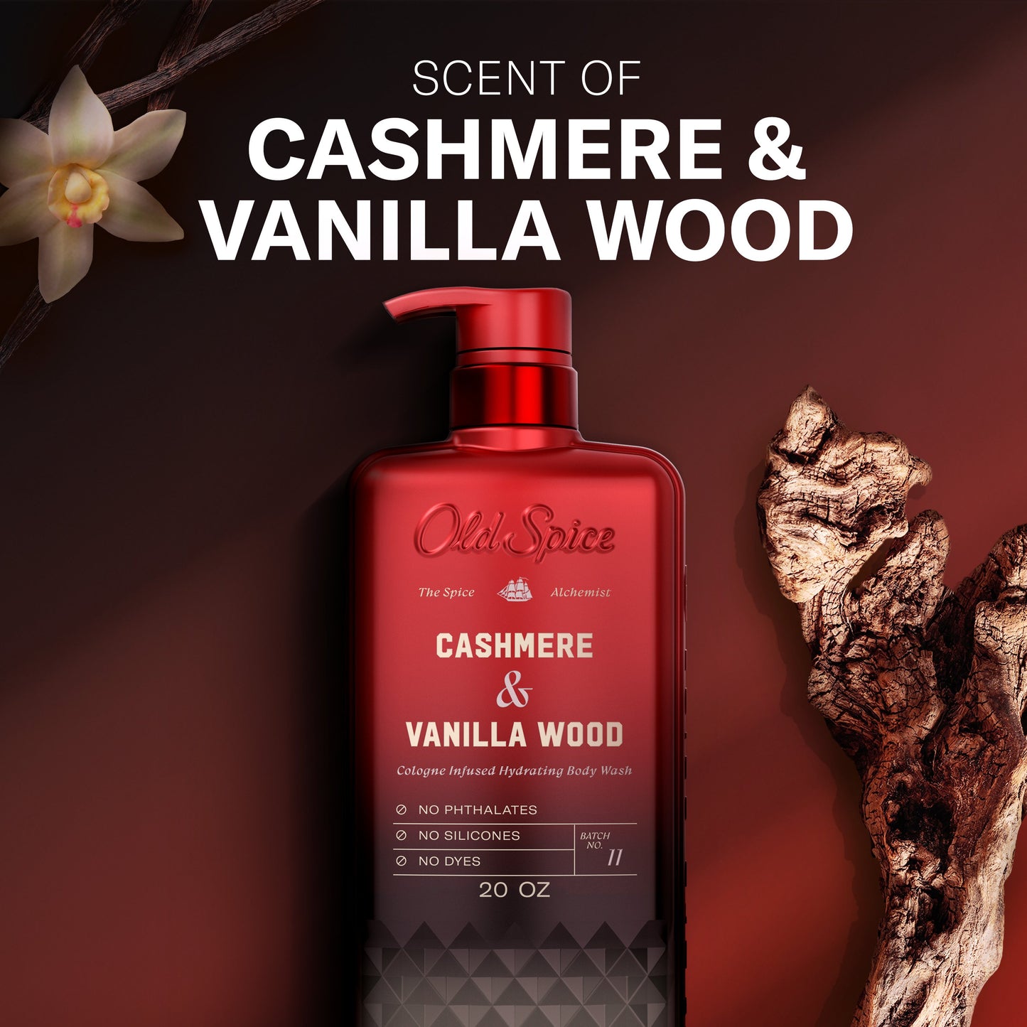 Old Spice Cologne Infused Body Wash - Cashmere & Vanilla Wood