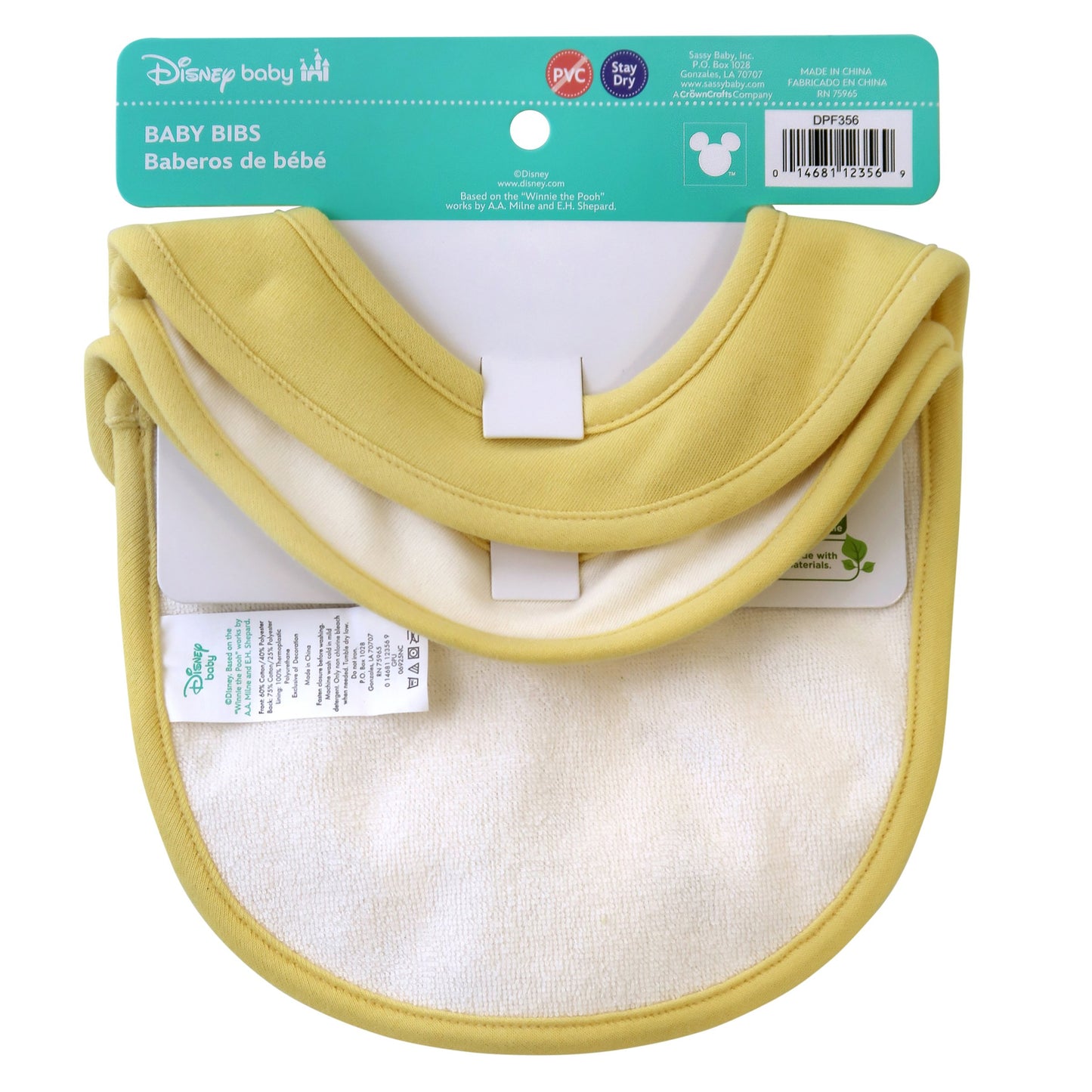 Neat Solutions Disney Baby Bibs - Winnie The Pooh