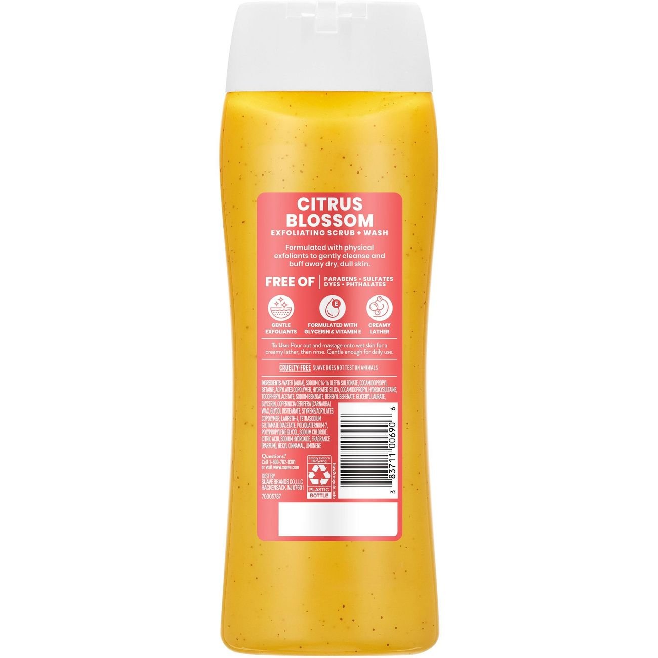 Suave Exfoliating Scrub & Body Wash - Citrus Blossom
