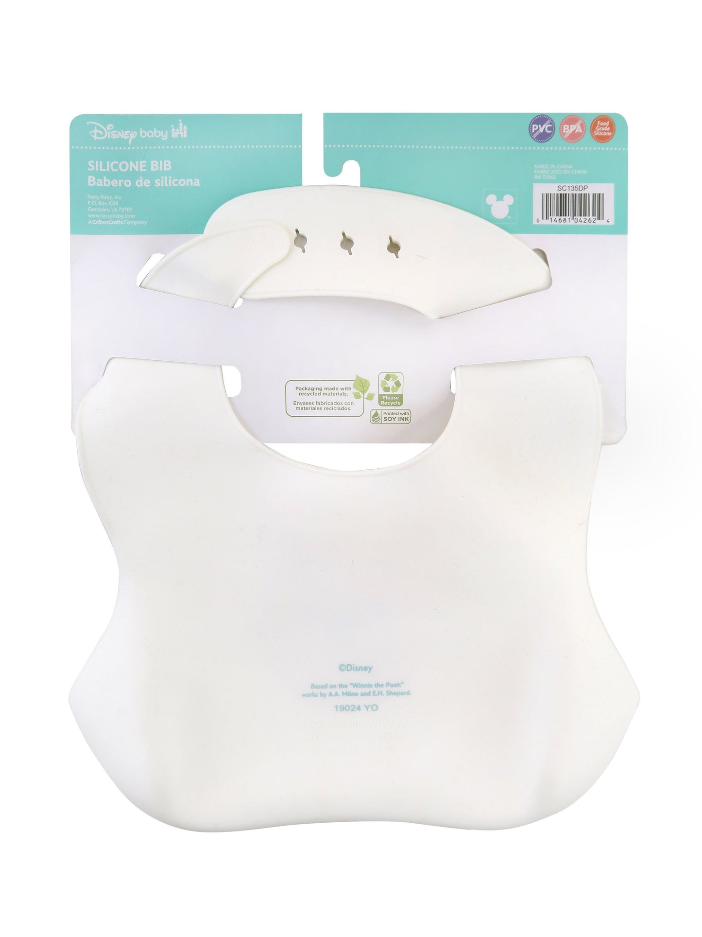 Neat Solutions  Disney Baby Silicone Bib - Winnie The Pooh