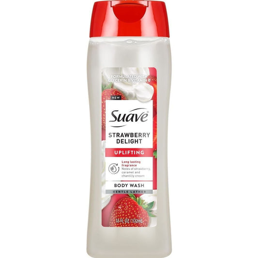 Suave Uplifting Body Wash - Strawberry Delight