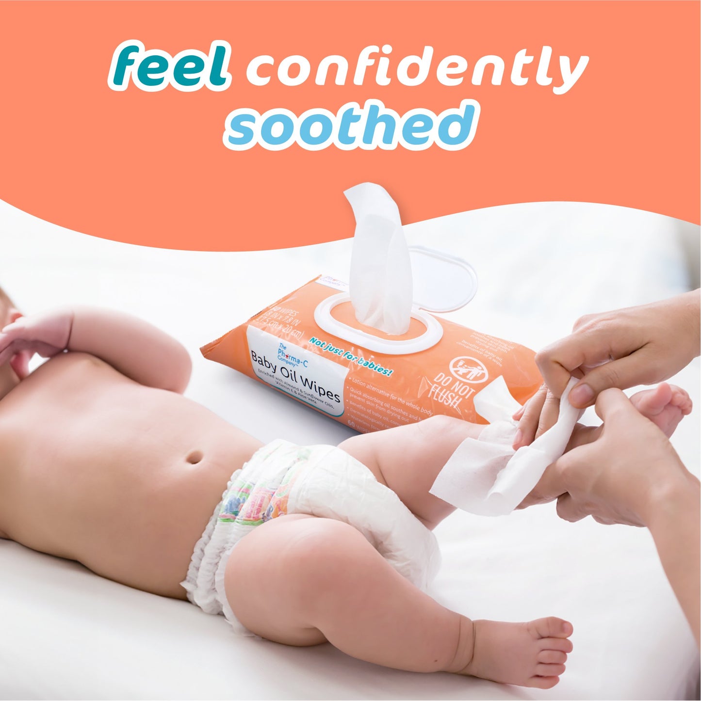 The Pharma-C Company Baby Oil Wipes