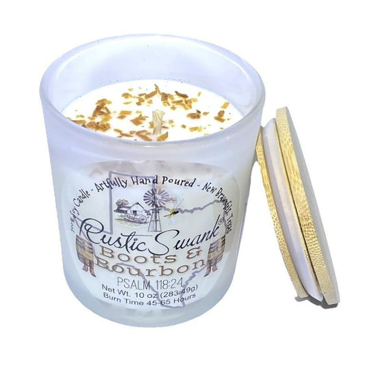 Rustic Swank Boots & Bourbon Scented Soy Candle