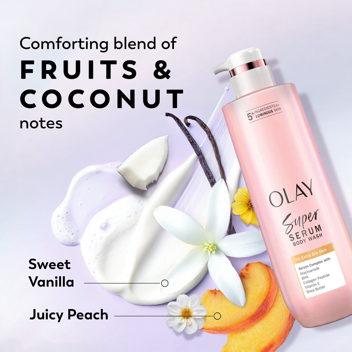 Olay Super Serum Body Wash for Extra Dry Skin