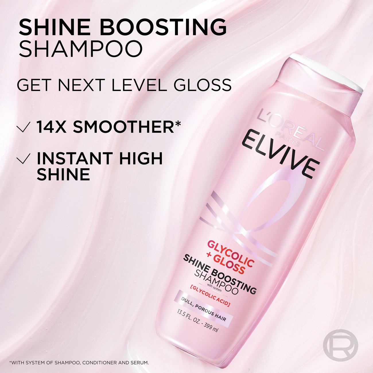 L'Oréal Paris Elvive Glycolic & Gloss Shine Boosting Shampoo