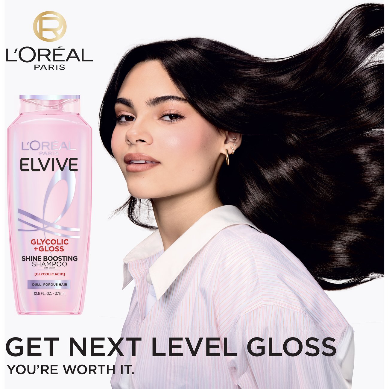 L'Oréal Paris Elvive Glycolic & Gloss Shine Boosting Shampoo