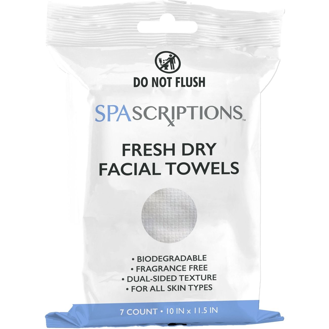 SpaScriptions Travel Size Fresh Dry Facial Towels