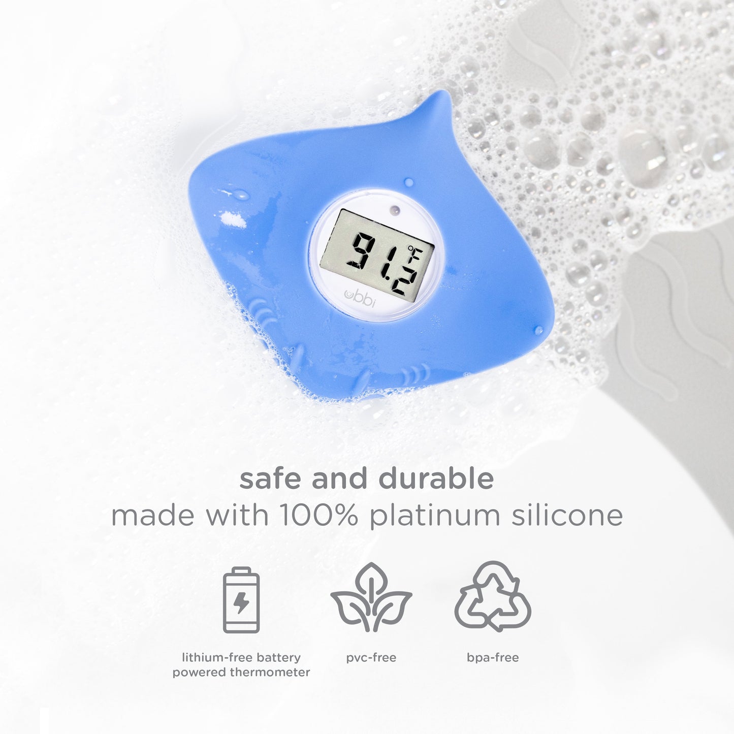 Ubbi Silicone Stingray Bath Thermometer