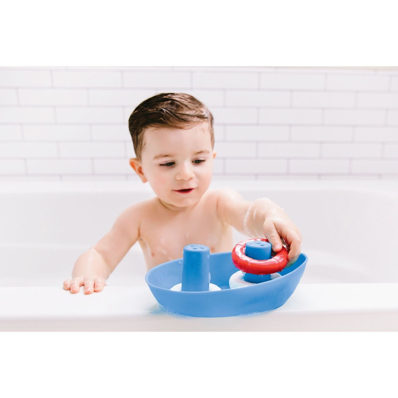 Ubbi Boat & Buoys Bath Toy