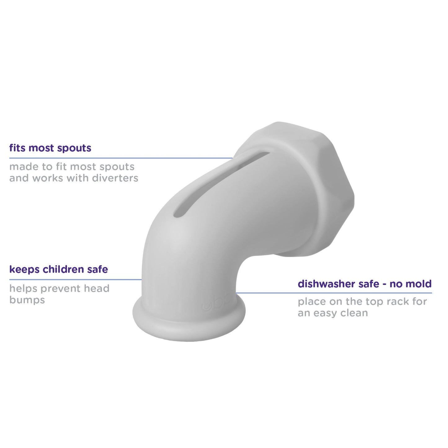 Ubbi Spout Guard - Gray