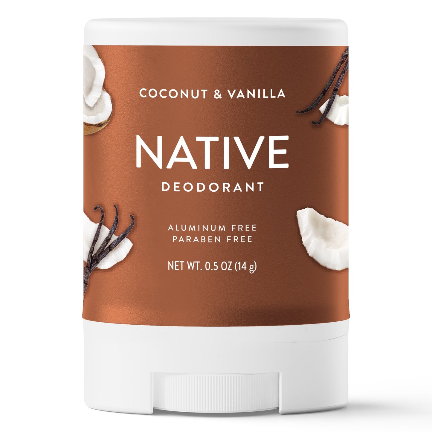Native Travel Size Aluminum Free Deodorant Solid - Coconut And Vanilla