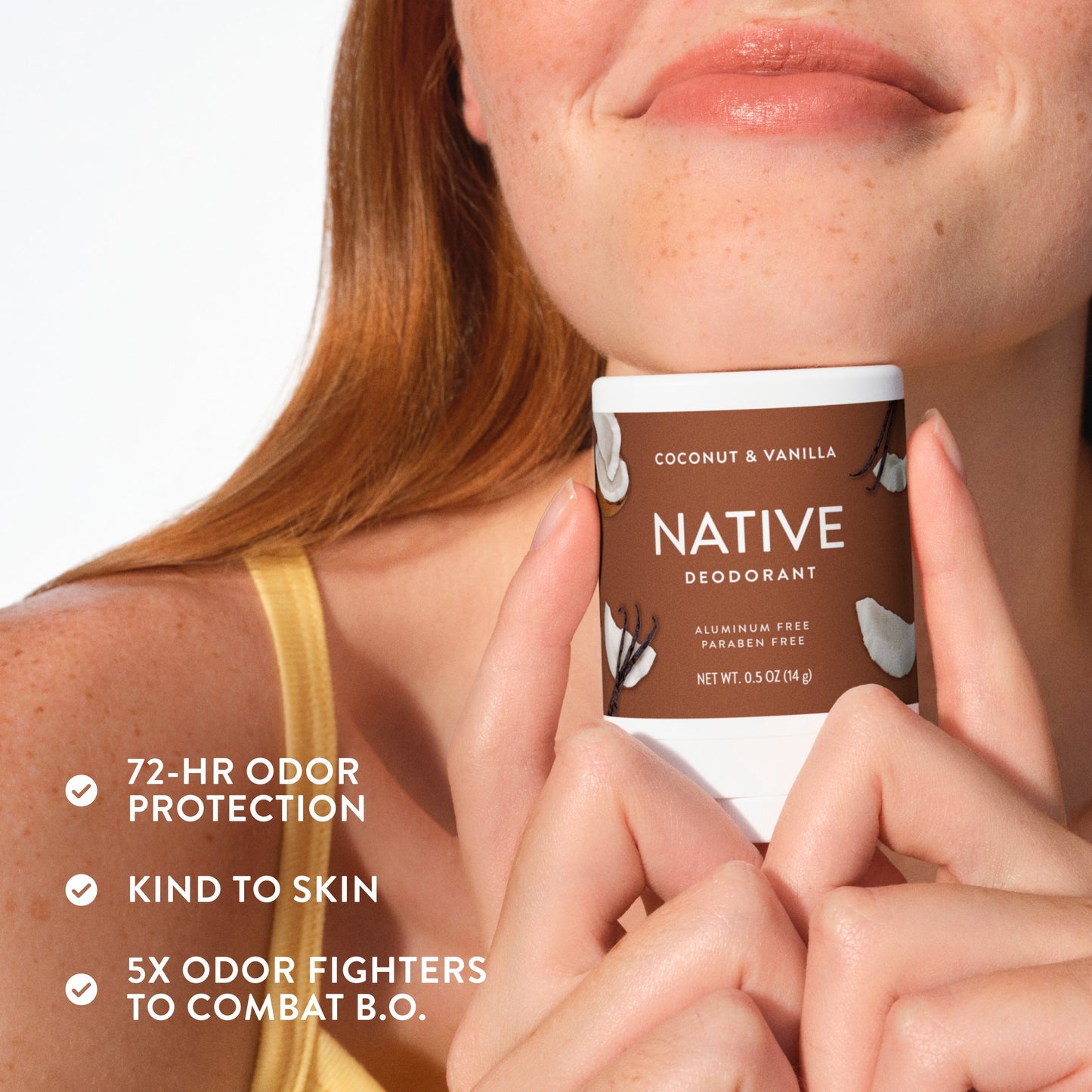 Native Travel Size Aluminum Free Deodorant Solid - Coconut And Vanilla