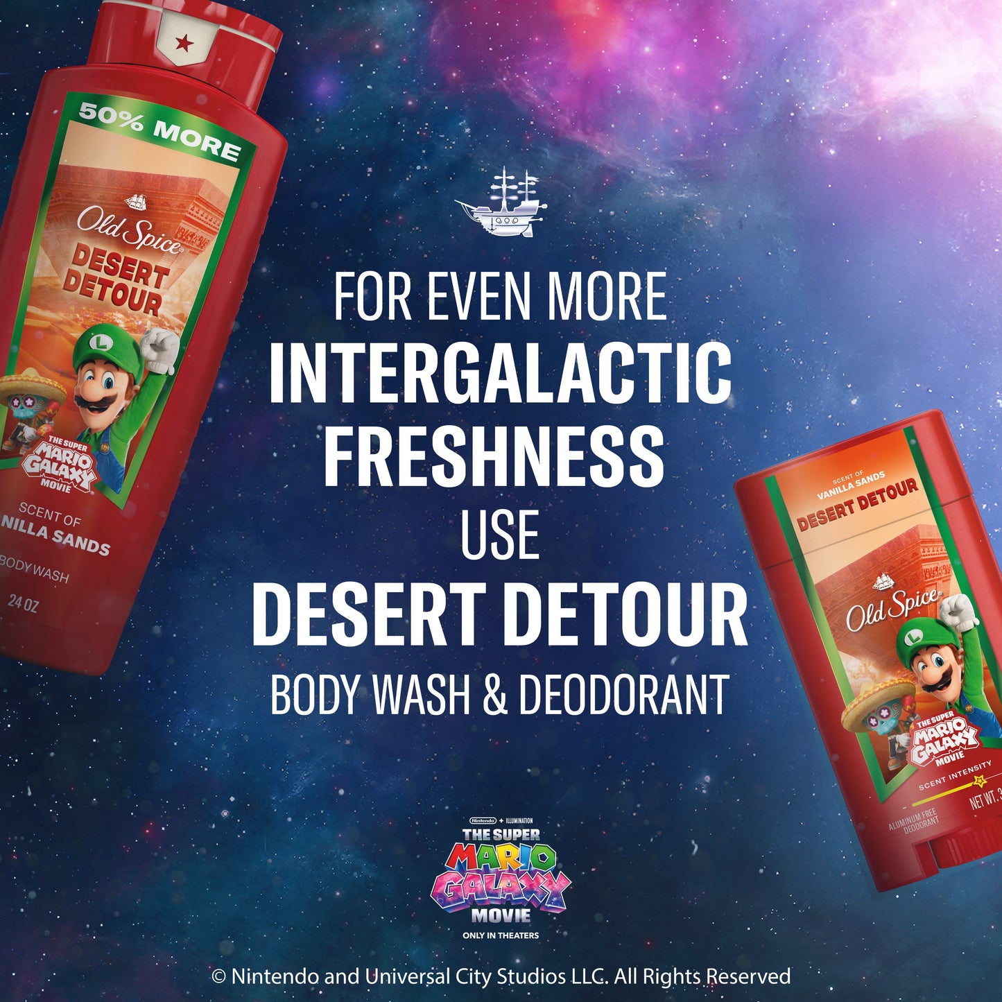 Old Spice Limited Edition Super Mario Galaxy Face & Body Wash - Desert Detour