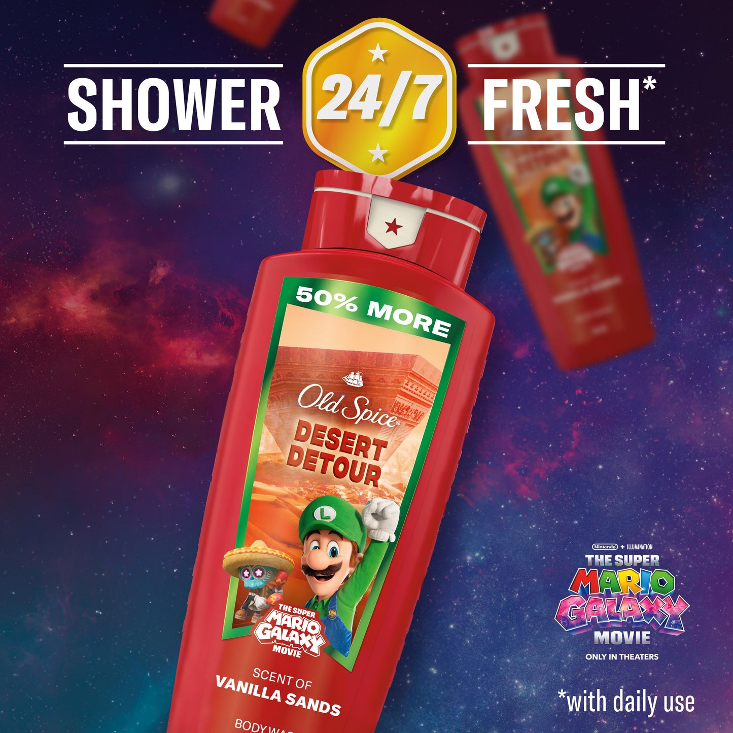 Old Spice Limited Edition Super Mario Galaxy Face & Body Wash - Desert Detour