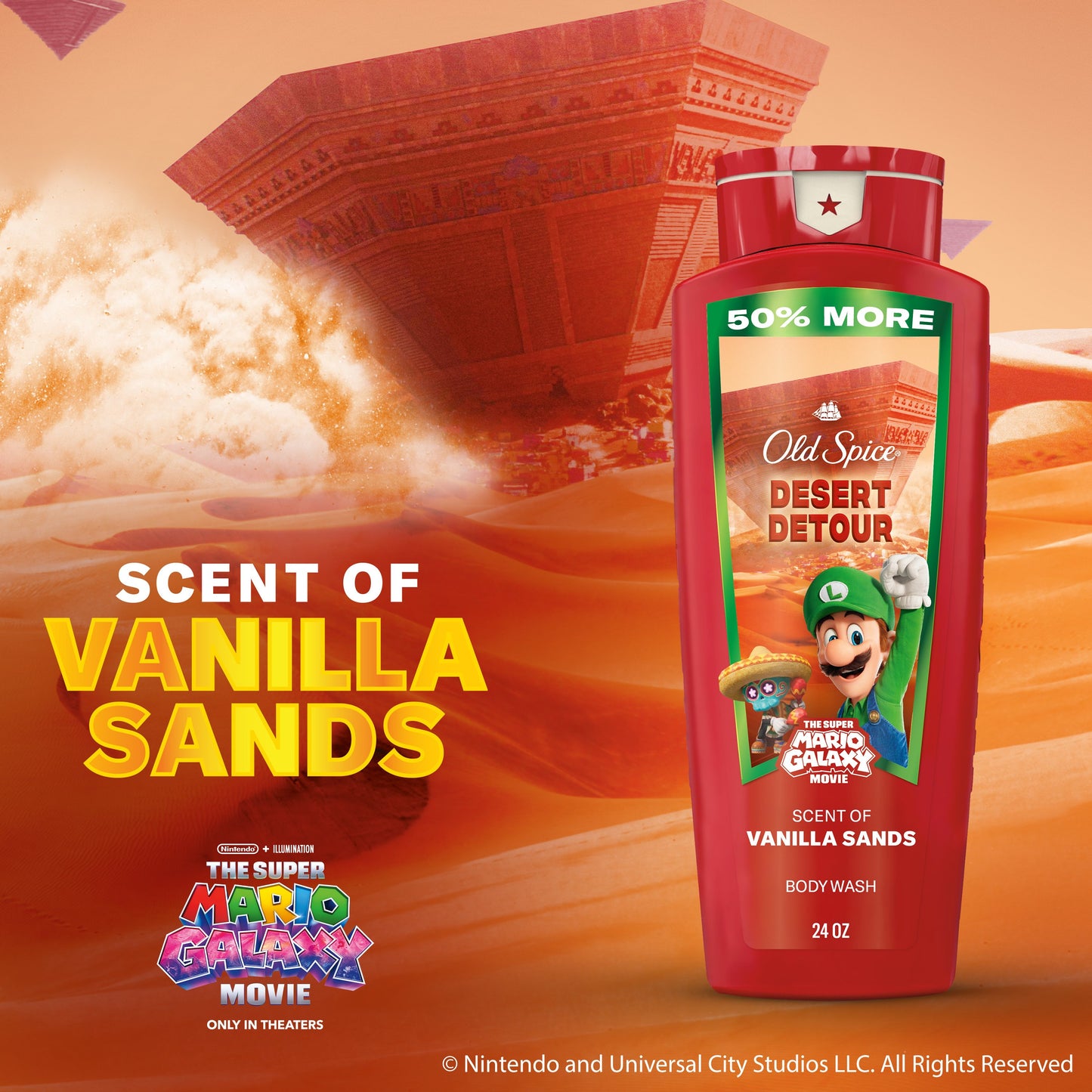Old Spice Limited Edition Super Mario Galaxy Face & Body Wash - Desert Detour