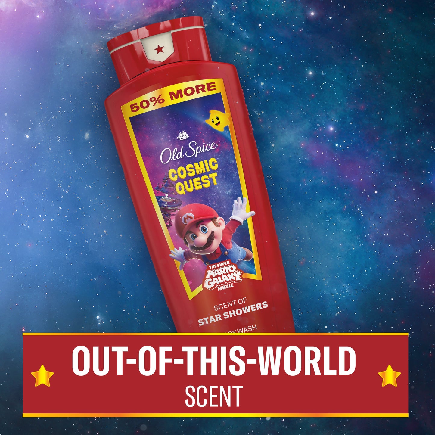 Old Spice Limited Edition Super Mario Galaxy  Face & Body Wash - Cosmic Quest