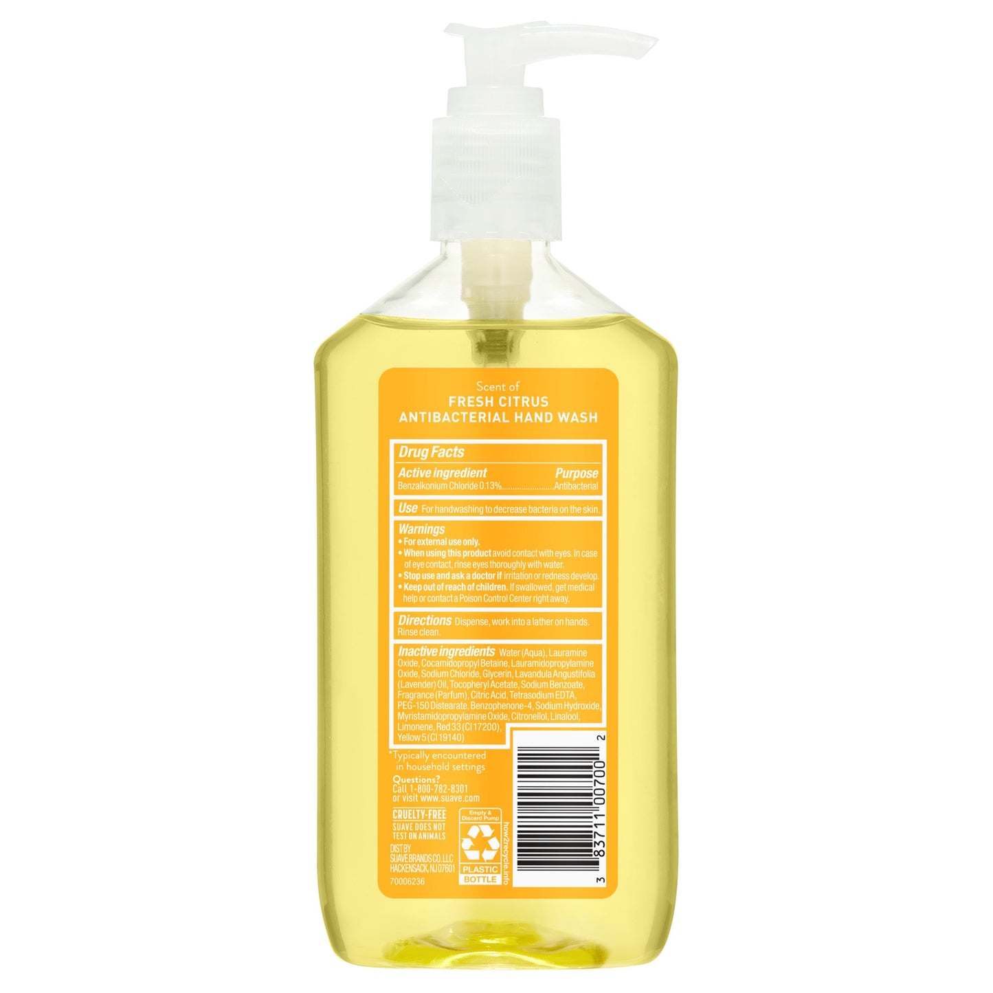 Suave Antibacterial Hand Wash - Fresh Citrus