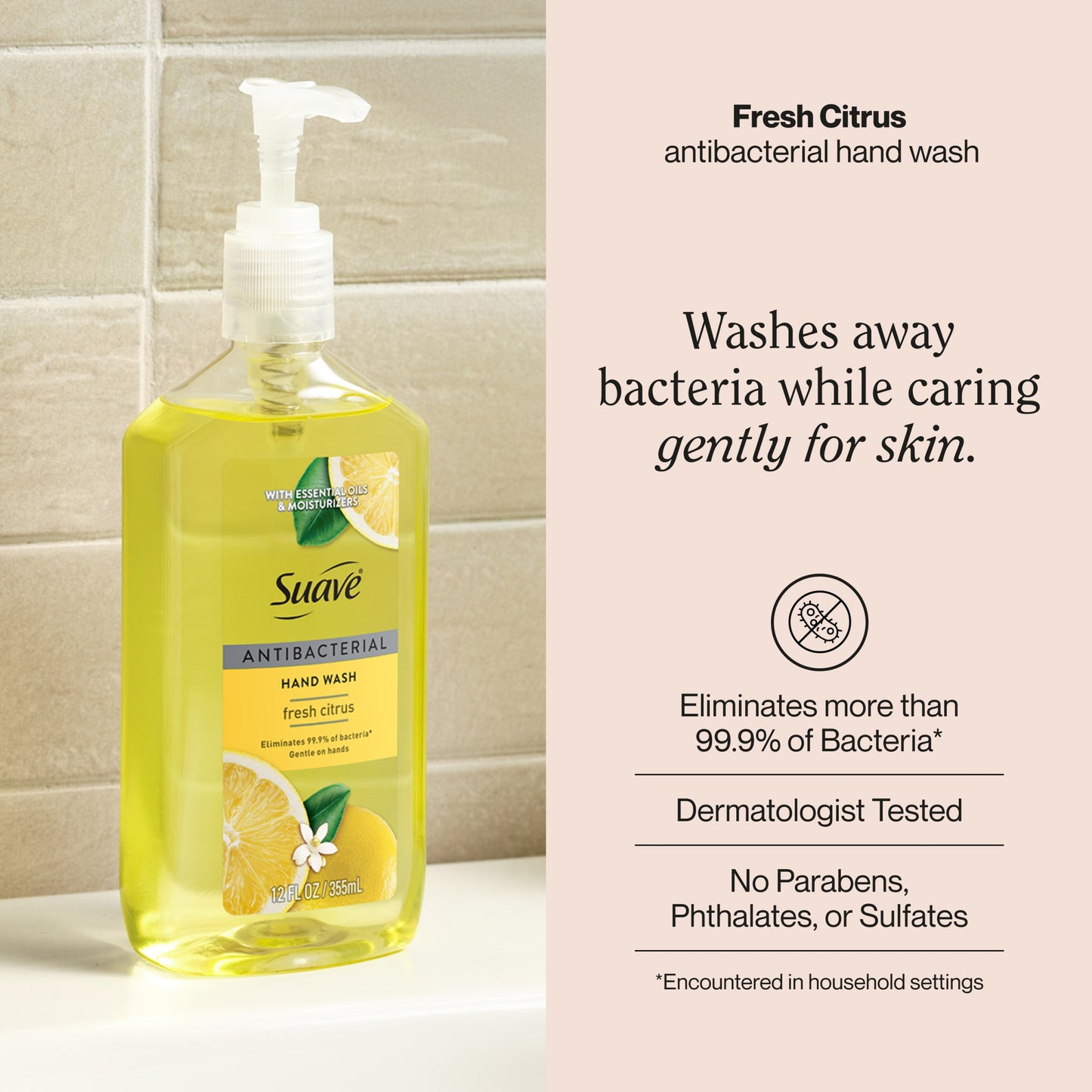 Suave Antibacterial Hand Wash - Fresh Citrus