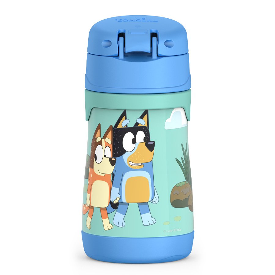 Thermos Stainless Steel Bottle With Straw - Bluey