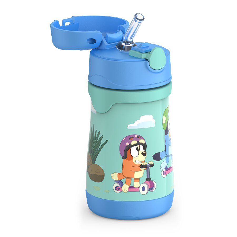 Thermos Stainless Steel Bottle With Straw - Bluey