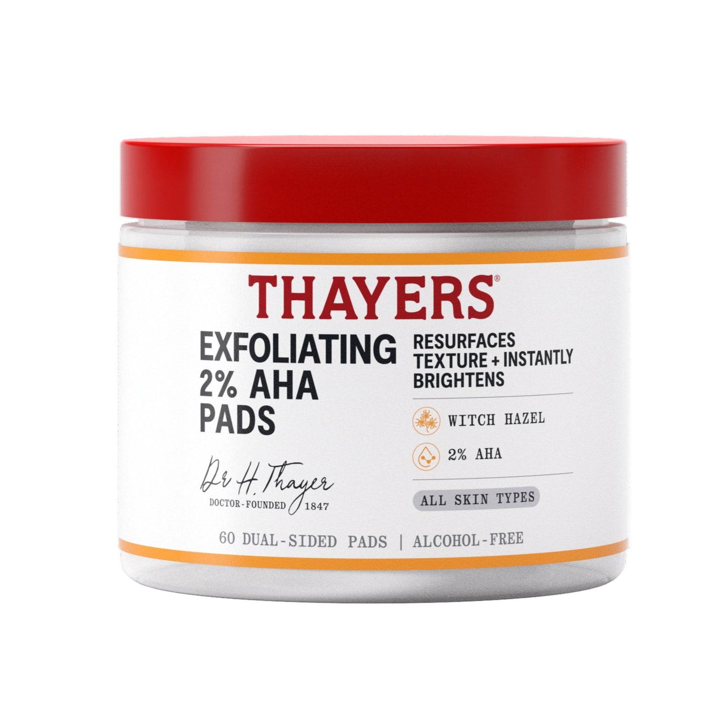 Thayers Exfoliating 2% AHA Pads
