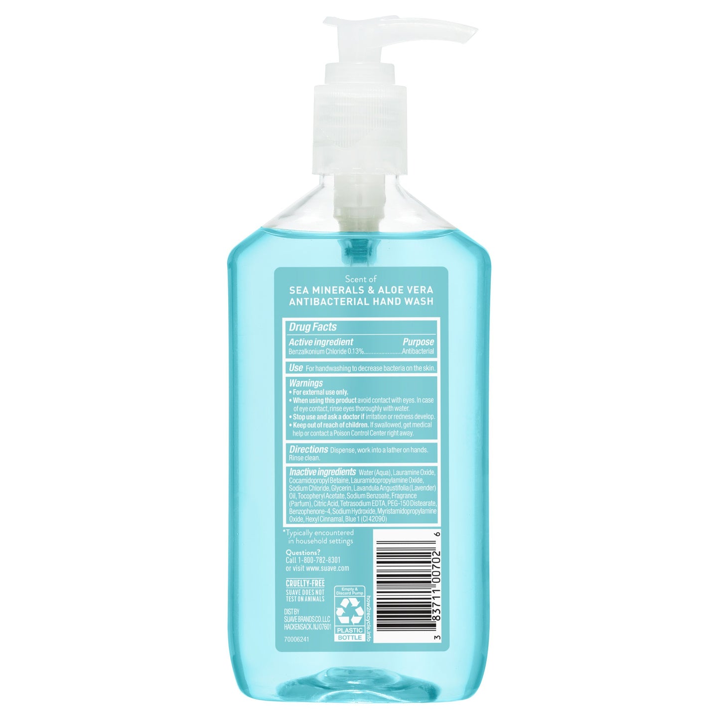 Suave Antibacterial Hand Wash - Sea Minerals & Aloe Vera