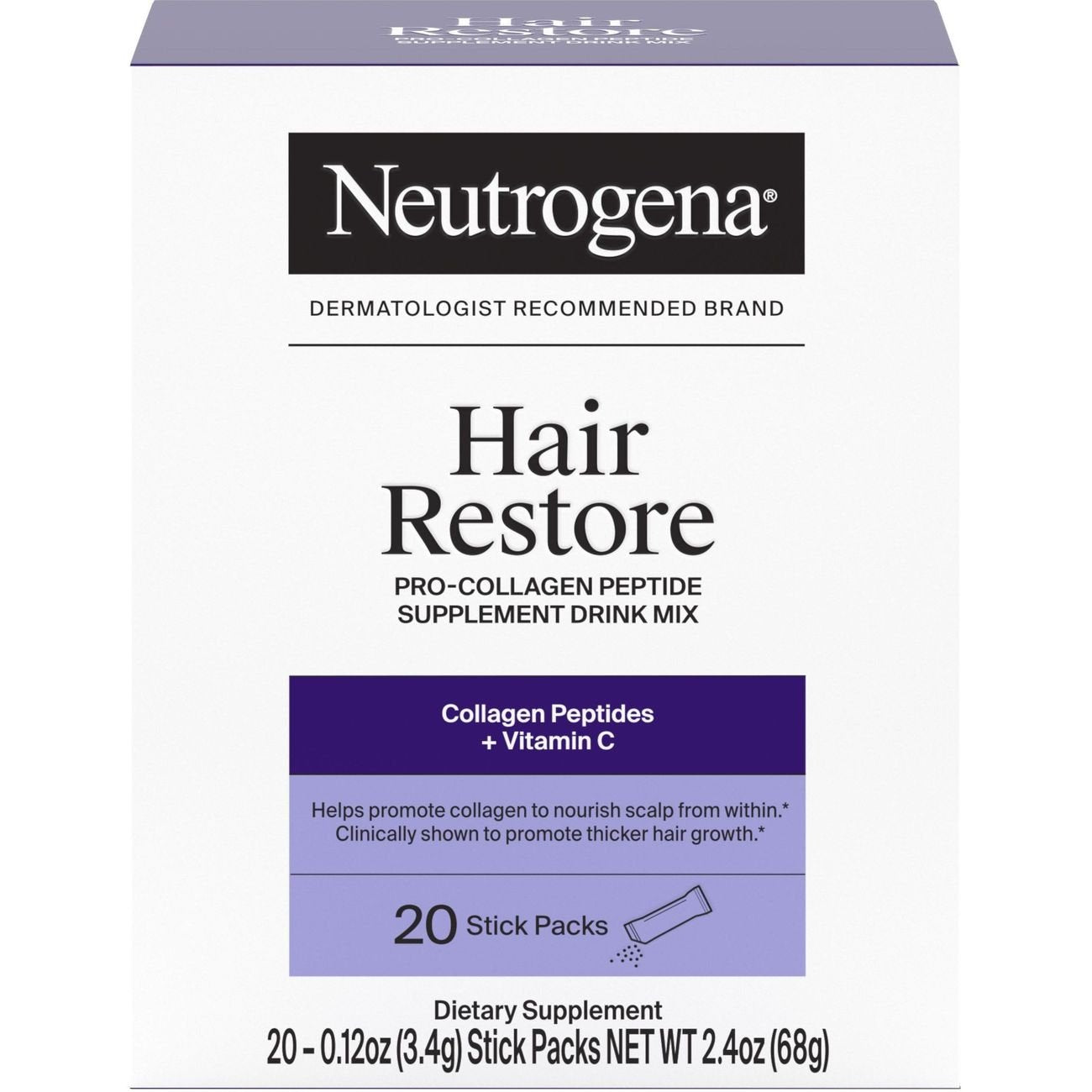 Neutrogena Hair Restore Pro Collagen Peptide Drink Mix