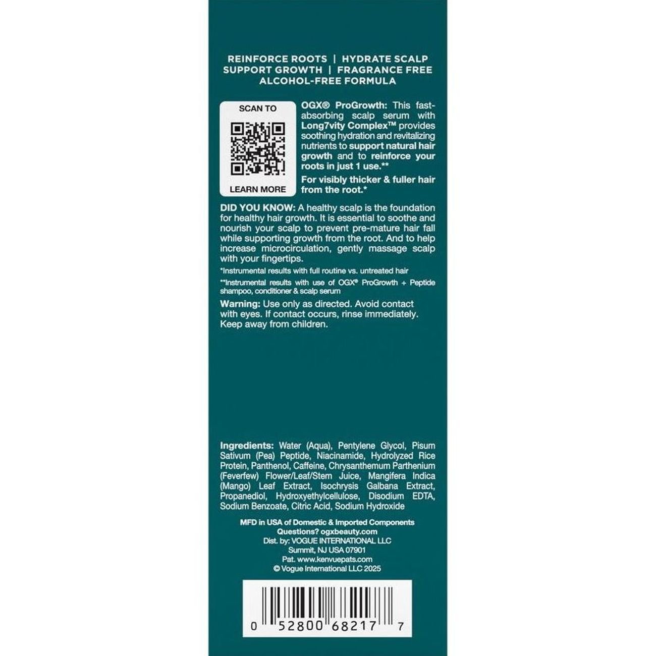 OGX Pro Growth & Peptide Scalp Serum