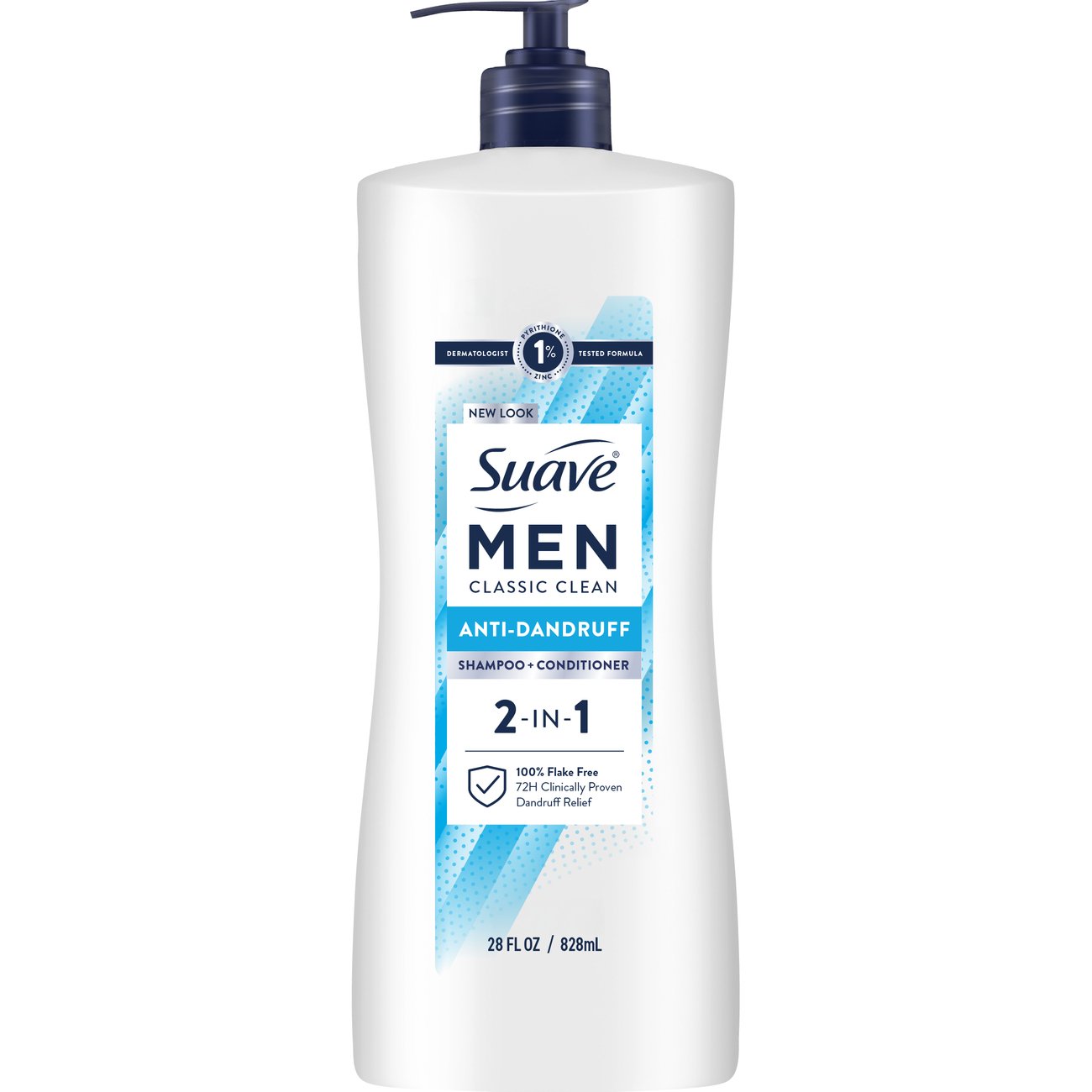 Suave Men's Classic Clean Anti-Dandruff 2-in-1 Shampoo & Conditioner