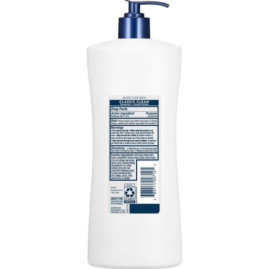 Suave Men's Classic Clean Anti-Dandruff 2-in-1 Shampoo & Conditioner