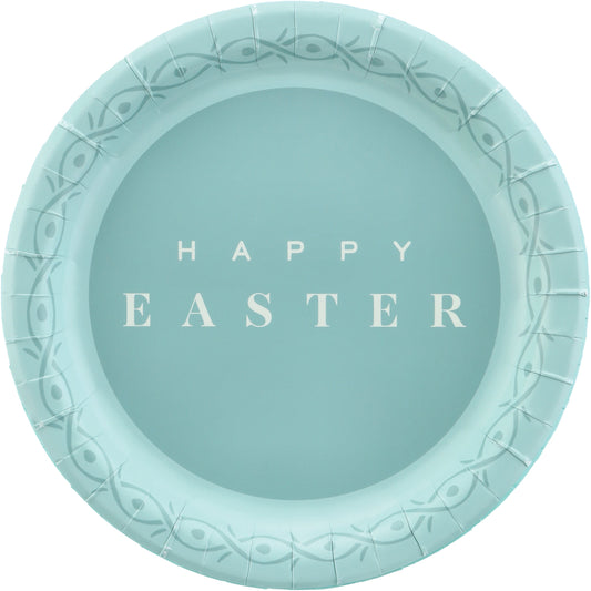 Destination Holiday Happy Easter Paper Plates, 9 in