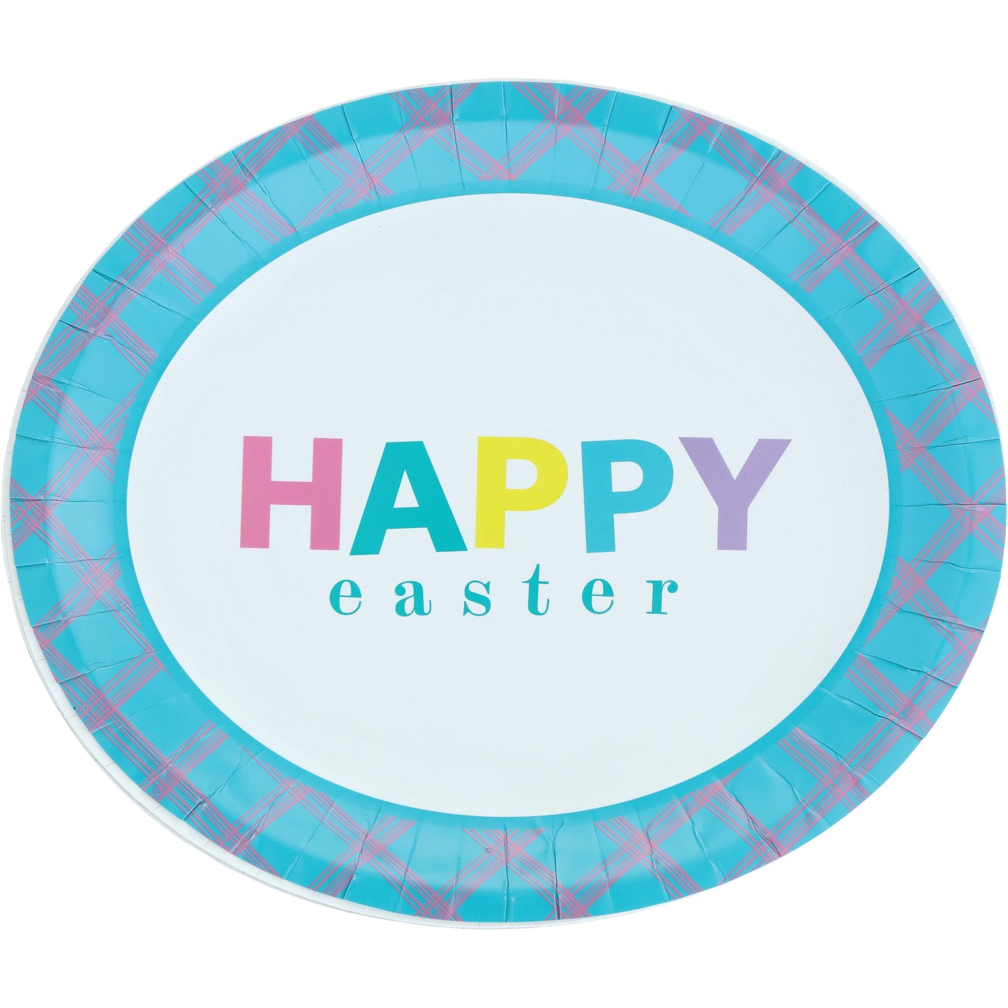 Destination Holiday Happy Easter Oval Paper Plates