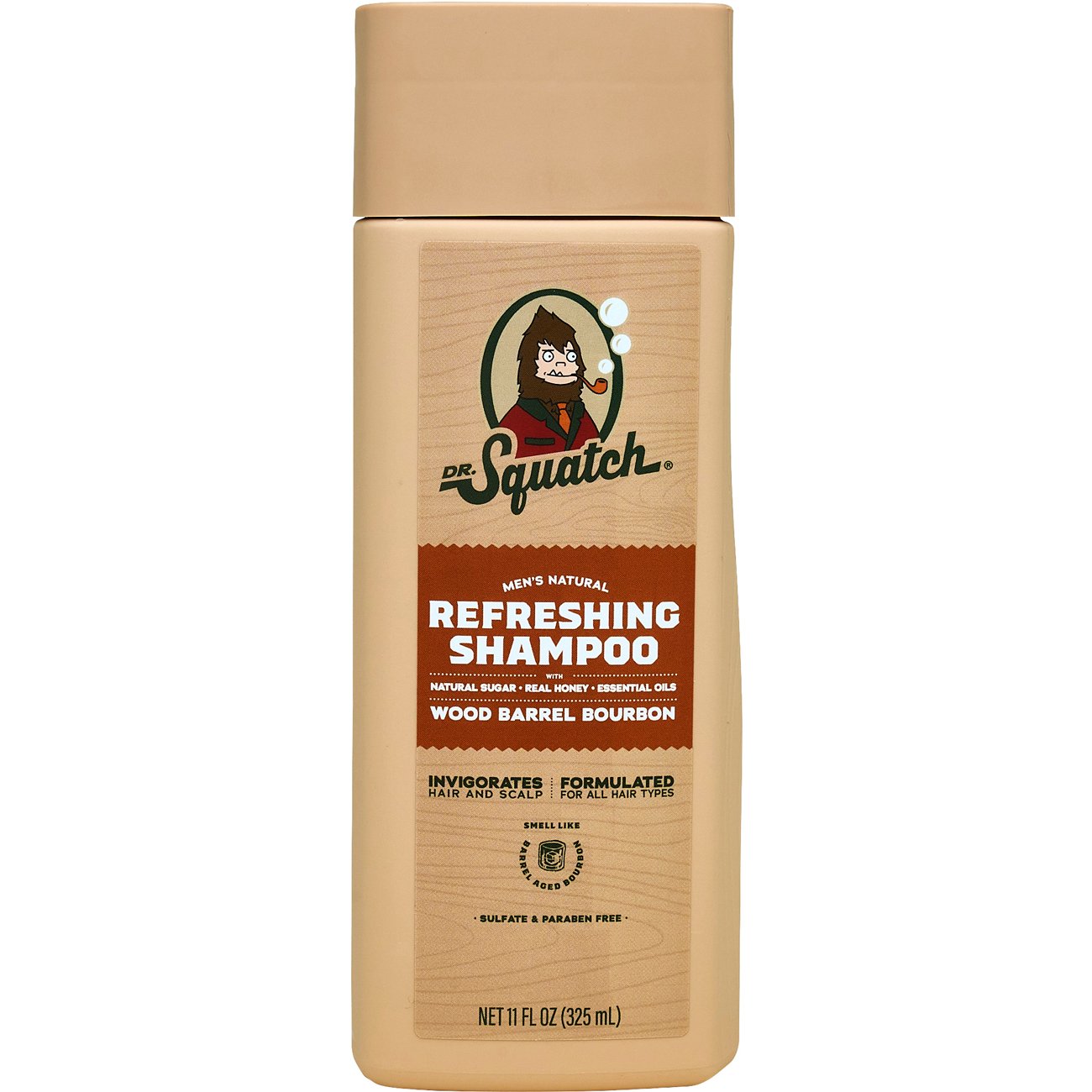 Dr. Squatch Men's Natural Refreshing Shampoo - Wood Barrel Bourbon