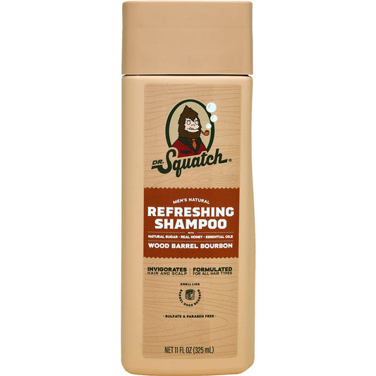 Dr. Squatch Men's Natural Refreshing Shampoo - Wood Barrel Bourbon