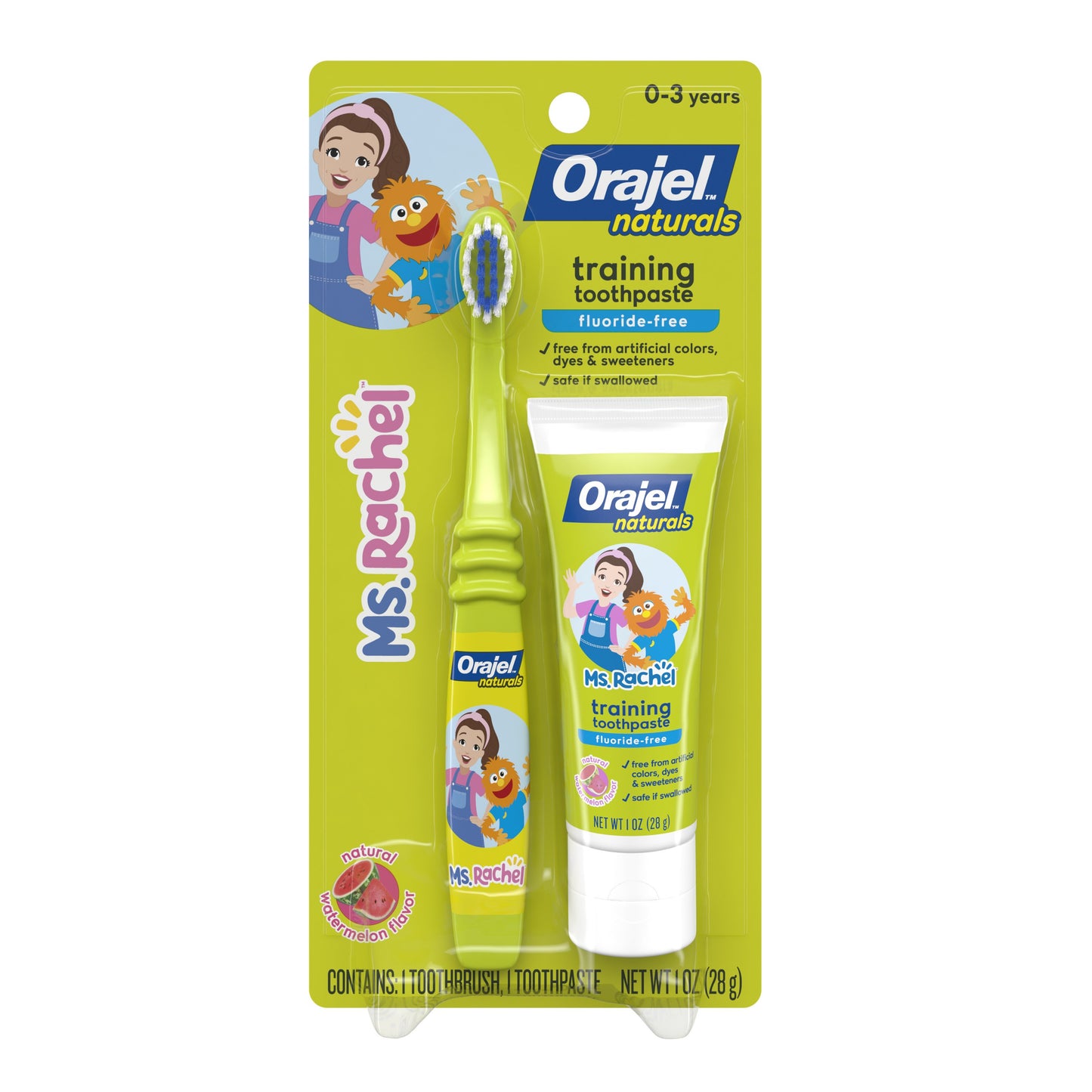 Orajel Ms. Rachel Training Toothpaste & Toothbrush