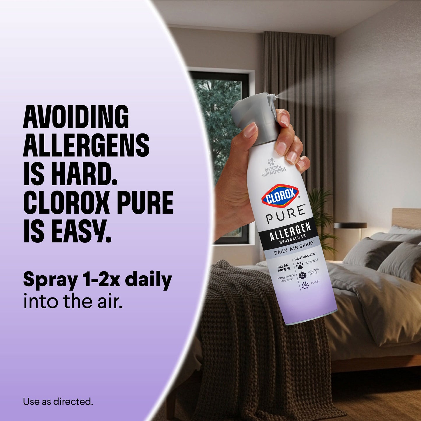 Clorox Clorox PURE Allergen Neutralizer Daily Air Spray - Nighttime Calm