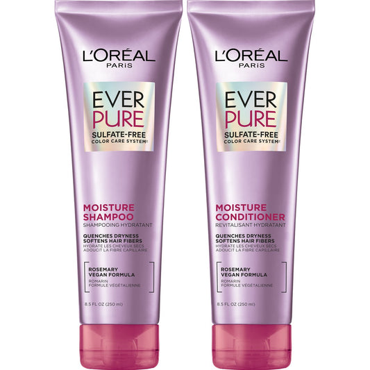 L'Oréal Paris Ever Pure Sulfate Free Color Care Moisture Shampoo & Conditioner 2 pk