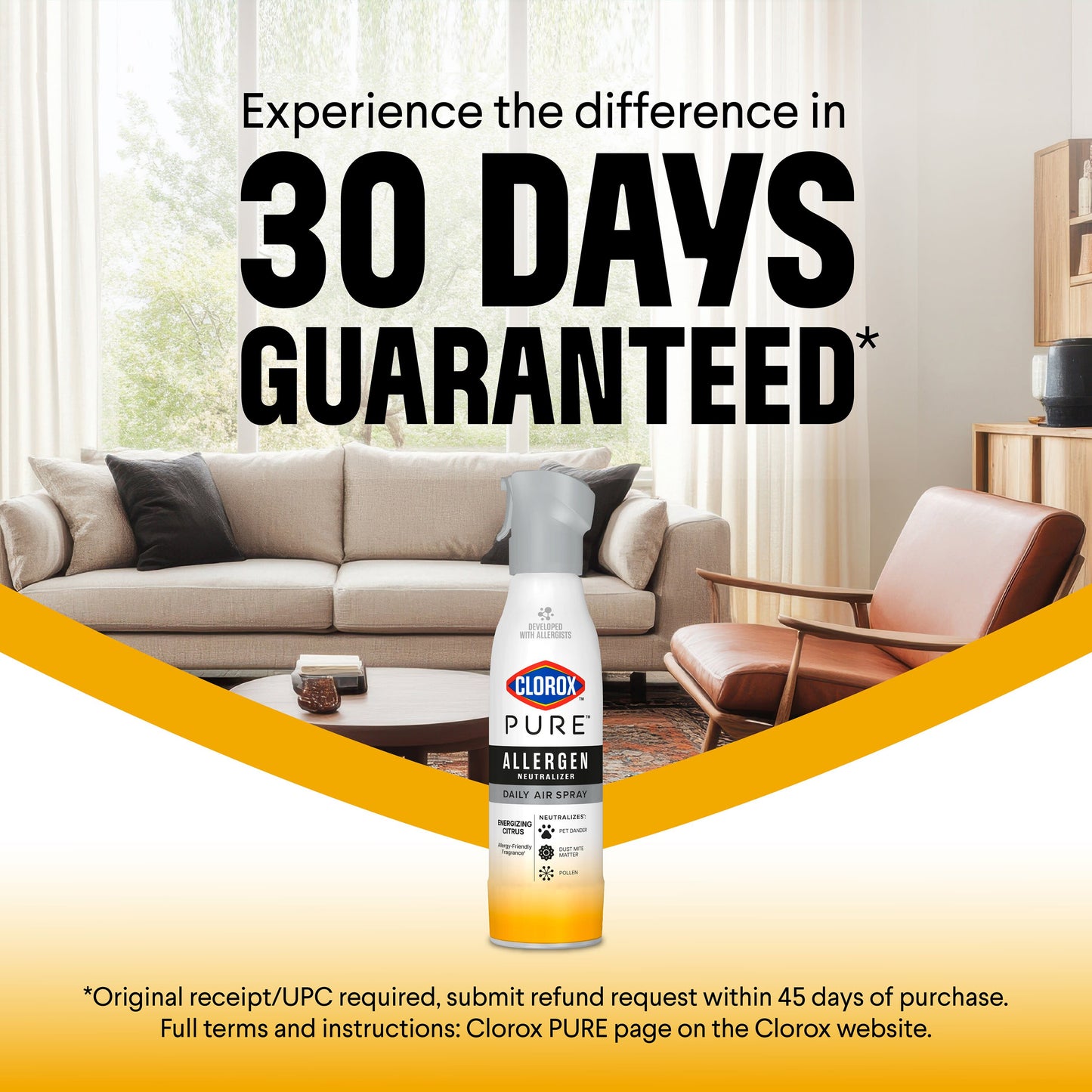 Clorox Clorox PURE Allergen Neutralizer Daily Air Spray - Energizing Citrus