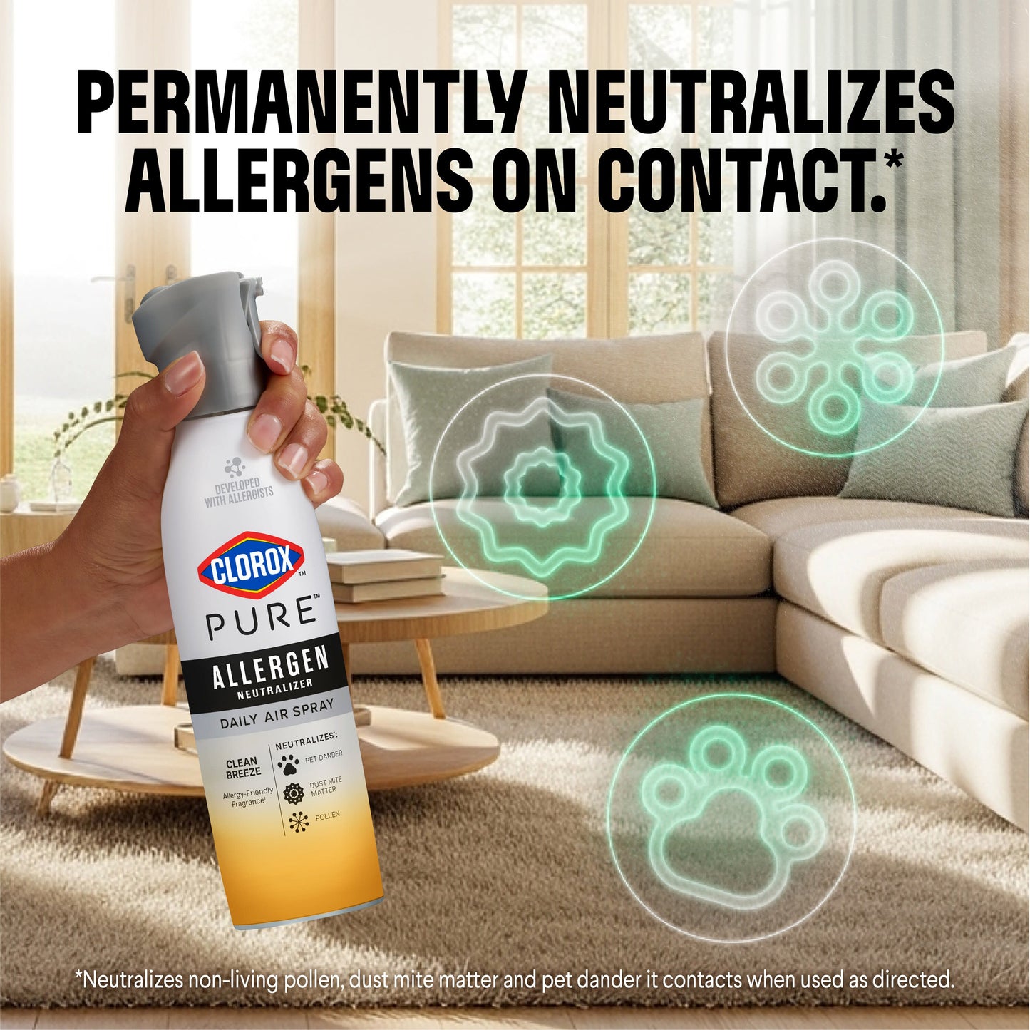 Clorox Clorox PURE Allergen Neutralizer Daily Air Spray - Energizing Citrus