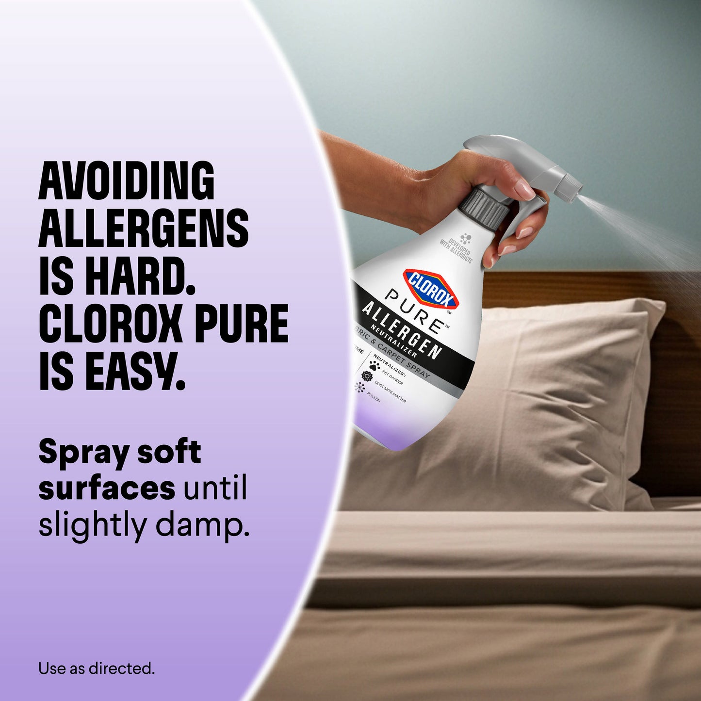 Clorox Clorox PURE Allergen Neutralizer Fabric and Carpet Spray - Nighttime Calm
