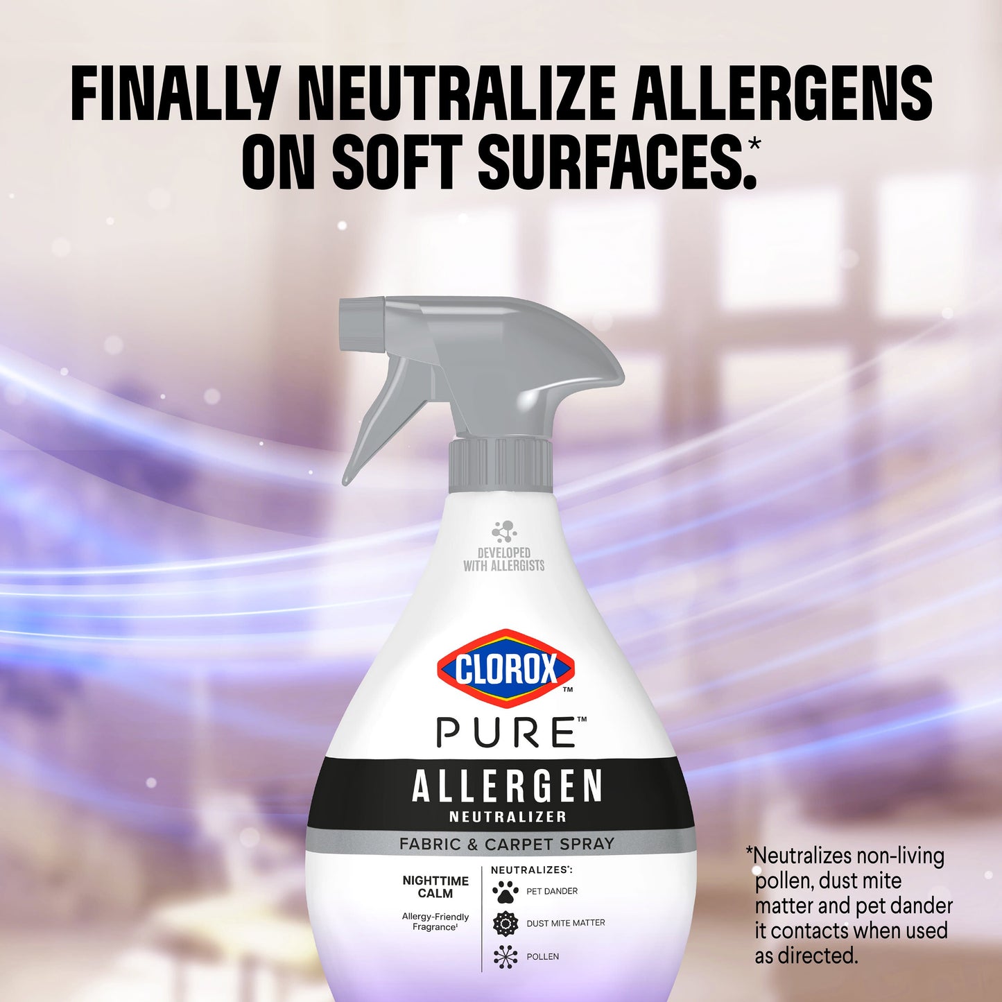 Clorox Clorox PURE Allergen Neutralizer Fabric and Carpet Spray - Nighttime Calm