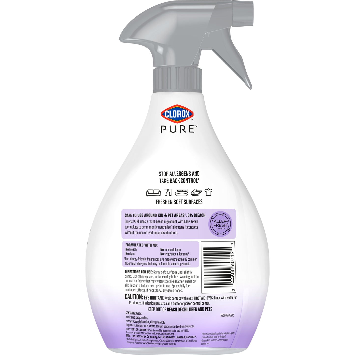 Clorox Clorox PURE Allergen Neutralizer Fabric and Carpet Spray - Nighttime Calm