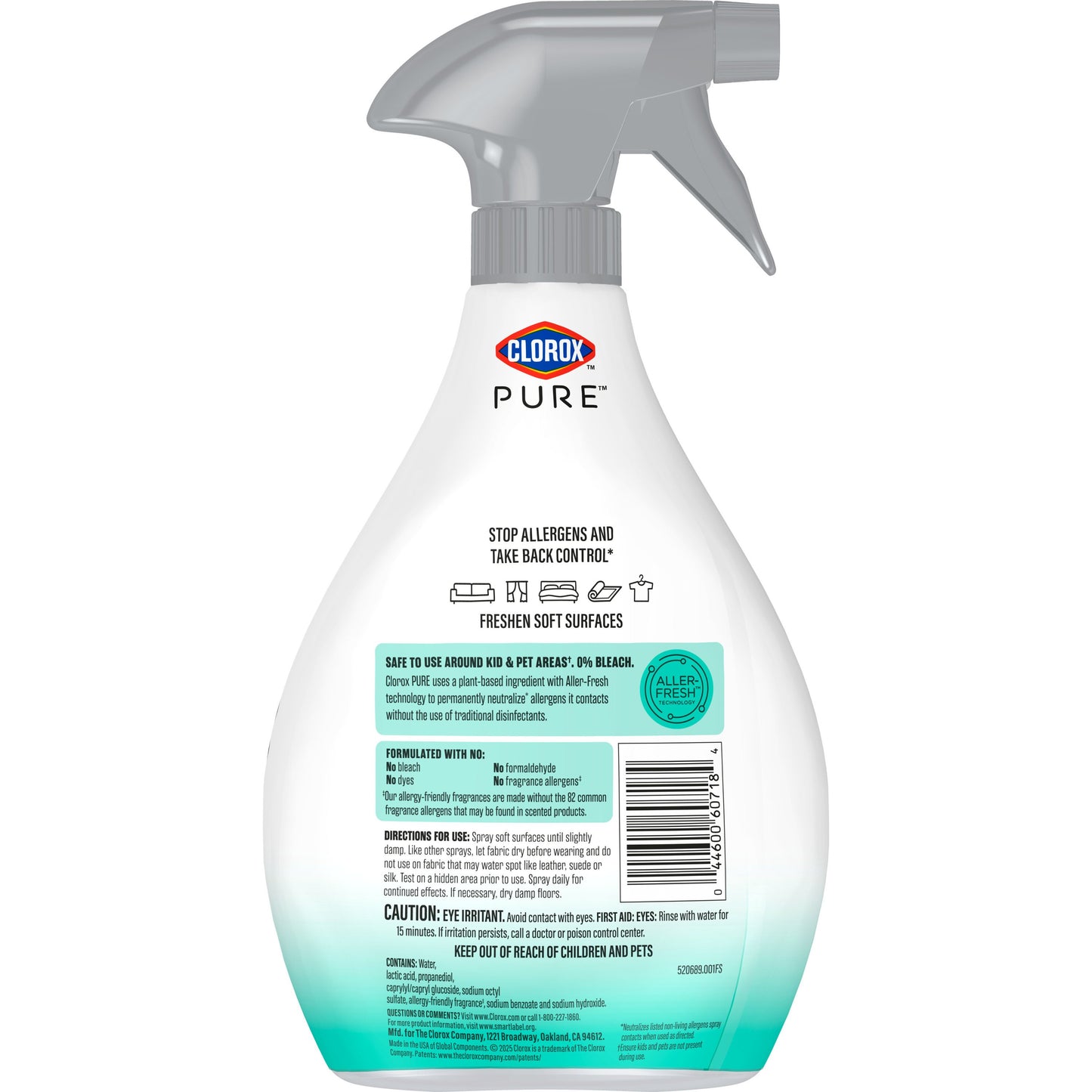 Clorox Clorox PURE Allergen Neutralizer Fabric and Carpet Spray - Clean Breeze