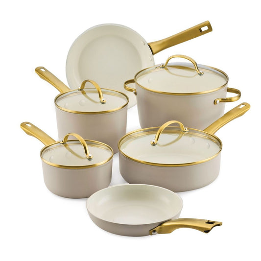 Farberware Ceramic Cookware Set - Tan