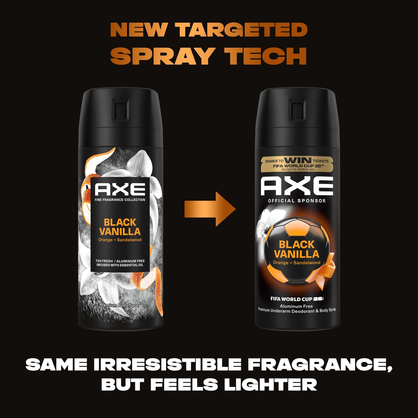 AXE 72 Hr Fine Fragrance Collection Aluminum Free Body Spray - Black Vanilla