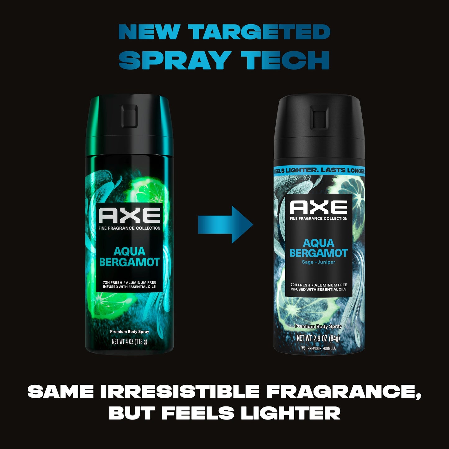 AXE 72 Hr Fine Fragrance Collection Aluminum Free Body Spray - Aqua Bergamot