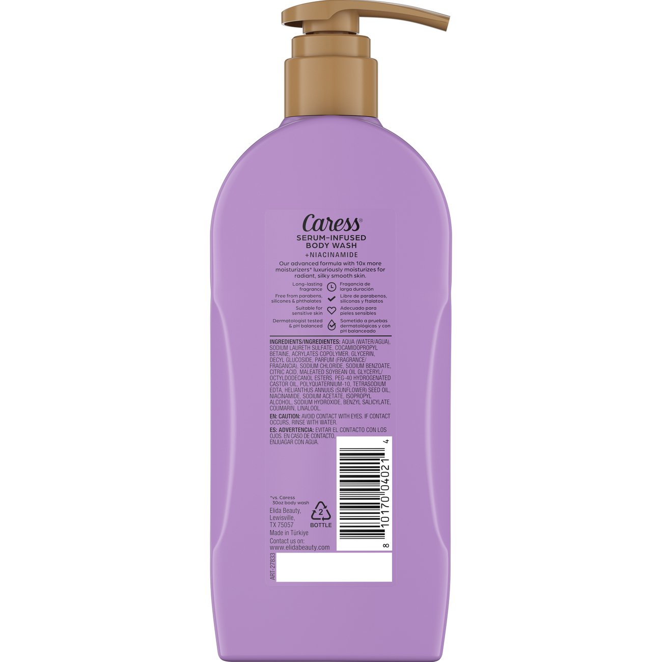 Caress Serum Infused Body Wash Creamy with Niacinamide - Vanilla Blossom